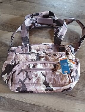 Lug Windjammer Camouflage Quilted Shoulder Bag And Crossbody Bag Large